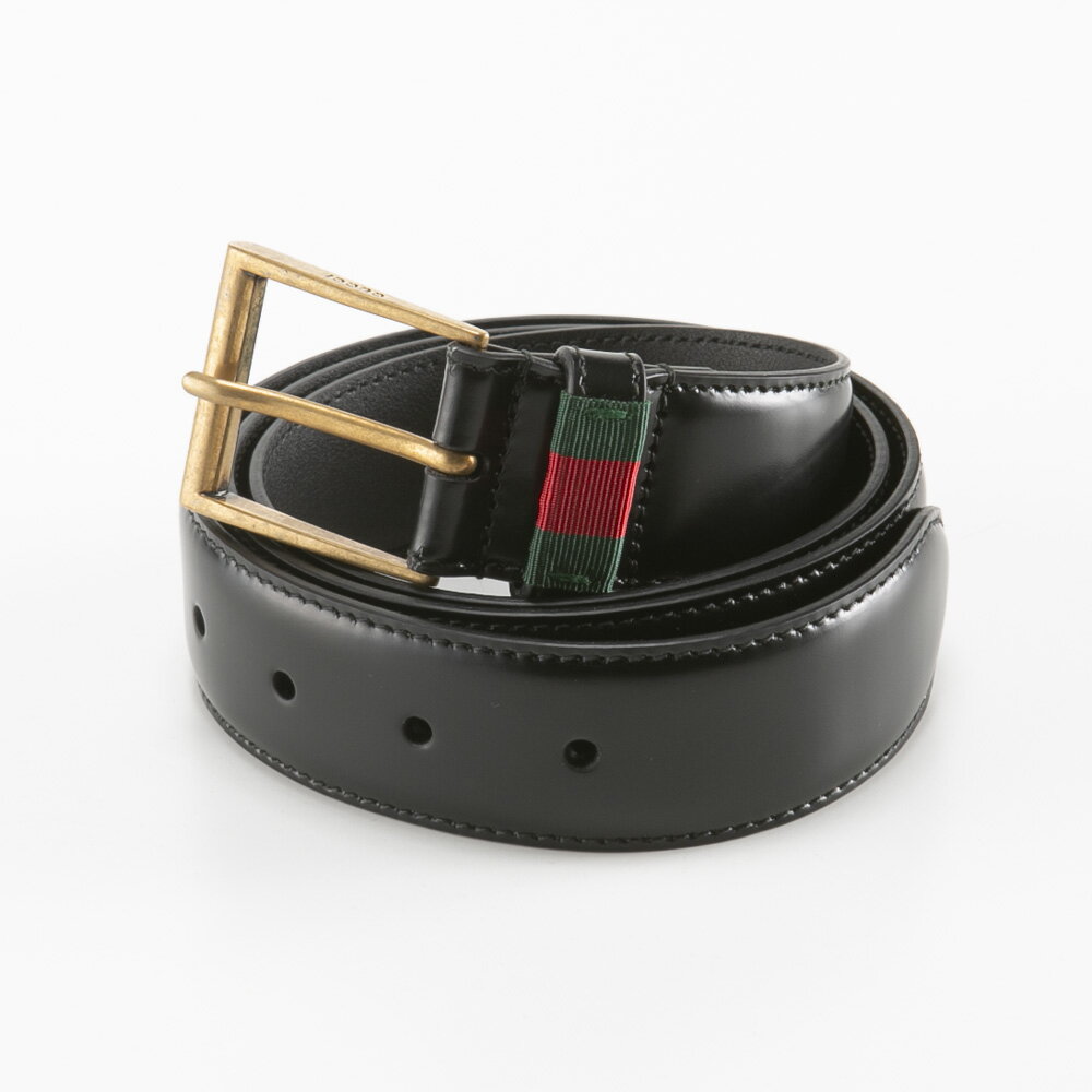 グッチ ベルト（メンズ） 【5月18日−20日限定★クーポン配布中】グッチ GUCCI ウェブレザーGLピンループトリコベルト 495125　　フィットハウス