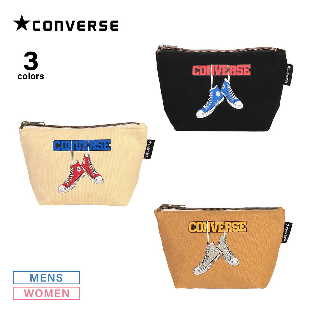 コンバース 帆布・キャンバスバッグ レディース 【5月18日−20日限定★クーポン配布中】コンバース CONVERSE ポーチ CV CANVAS HANGING SHOES LOGO PRINT POUCH 70075000　　フィットハウス