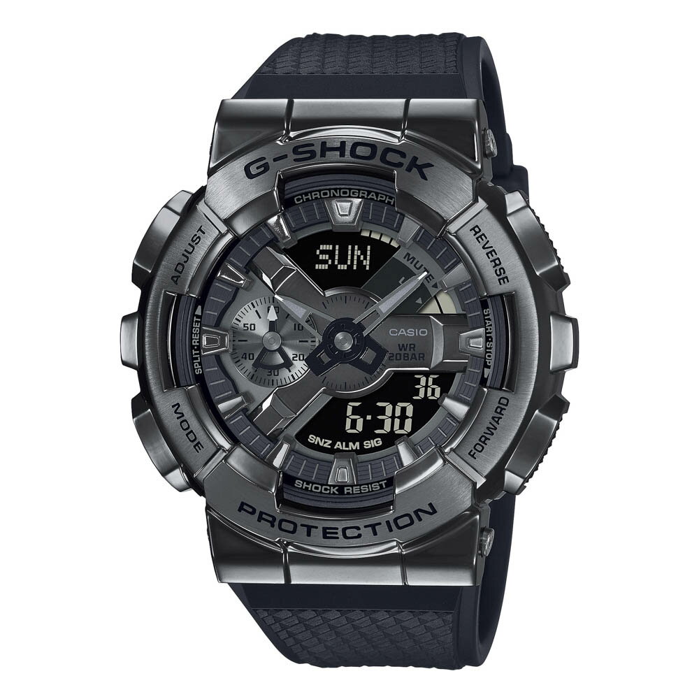 【5月18日−20日限定★クーポン配布中】ジーショック G-SHOCK 腕時計 Metal Covered GM-110 アナデジMウォッチ GM-110BB-1AJF　　フィットハウス