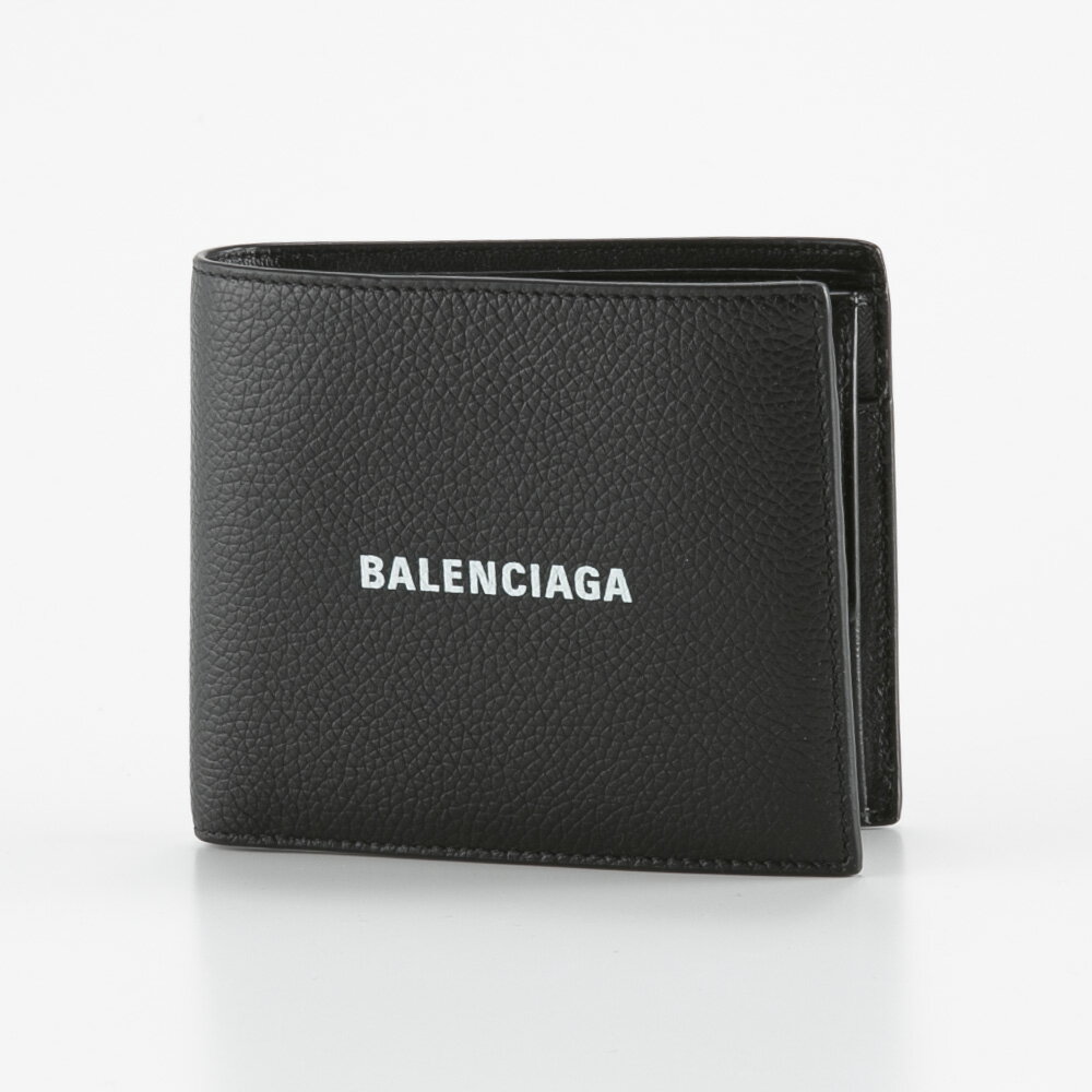 バレンシアガ 財布（メンズ） バレンシアガ BALENCIAGA 折財布 CASH ロゴ グレインカーフ 小銭入付 5943151IZI3　　フィットハウス