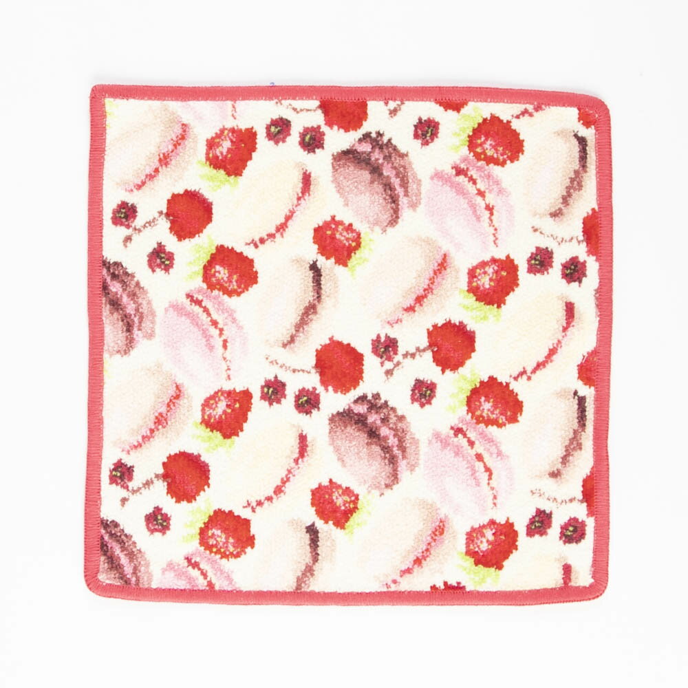 【5/25限定！ポイント2倍】フェイラー FEILER ハンカチ MACARONS BEIGE マカロンベージュ 25×25 ピンク 251195 マカロンベージュ 25/PK　 ギフトラッピング無料のサムネイル