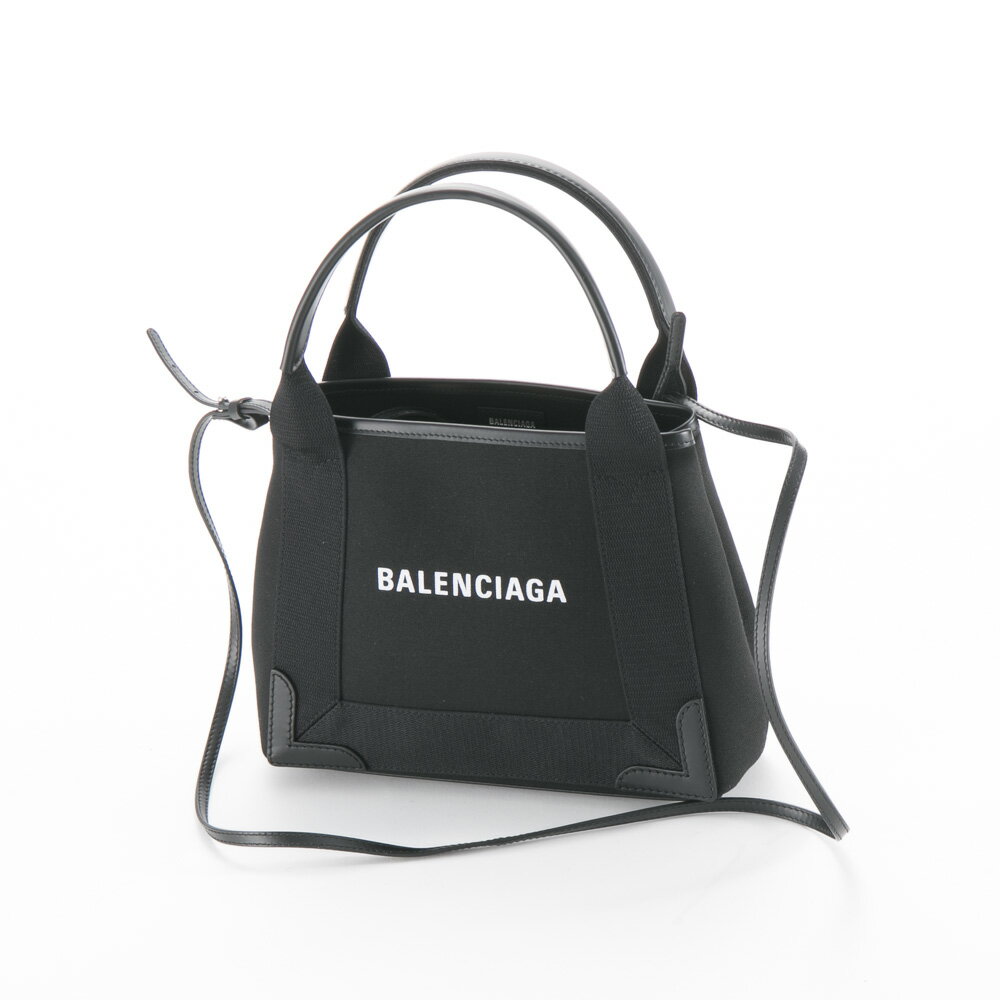 バレンシアガ トートバッグ（レディース） 【6月1日−2日限定★クーポン配布中】バレンシアガ BALENCIAGA ハンド・トートバッグ NAVY NEW CABAS XS AJ キャンバス 3903462HH3N　　フィットハウス