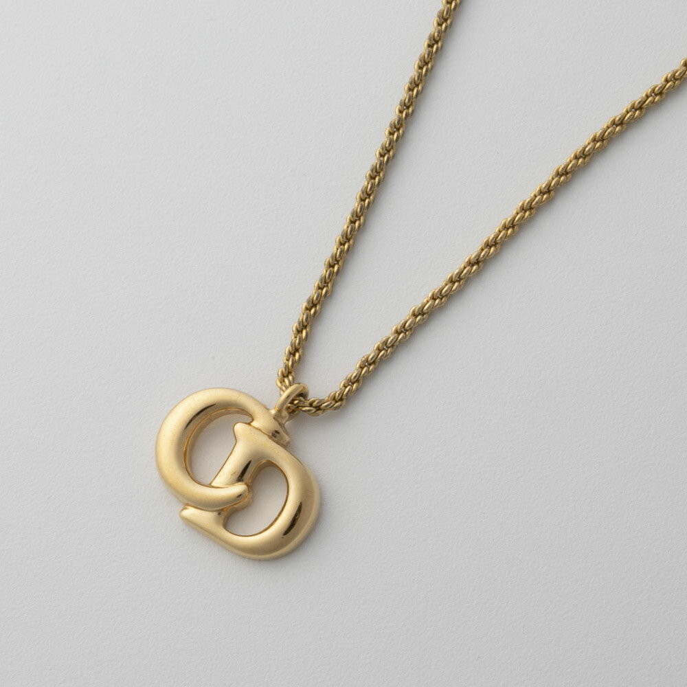 【ヴィンテージ・中古】ディオール DIOR CDロゴ立体ネックレス　 ギフトラッピング無料のサムネイル