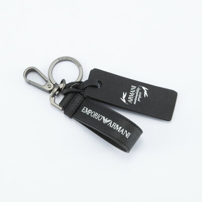 【12月9日-12月10日限定★クーポン配布中】エンポリオアルマーニ EMPORIO ARMANI ロゴプリント レザー キーリング Y4R284Y020V フィットハウス