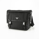 ショルダーバッグ 【4月27日-4月29日限定★クーポン配布中】プラダ PRADA ReNylon+SAFFIANO フラップショルダー/NERO 2VD052 2DMG OOH　　フィットハウス