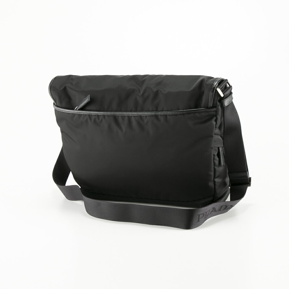 プラダ PRADA ReNylon+SAFFIANO フラップショルダー/NERO 2VD052 2DMG OOH　　フィ...