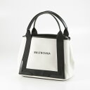 バレンシアガ トートバッグ（レディース） 【5月10日−12日限定★クーポン配布中】バレンシアガ BALENCIAGA ハンド・トートバッグ NAVY NEW CABAS SM キャンバス 3399332HH3N　　フィットハウス