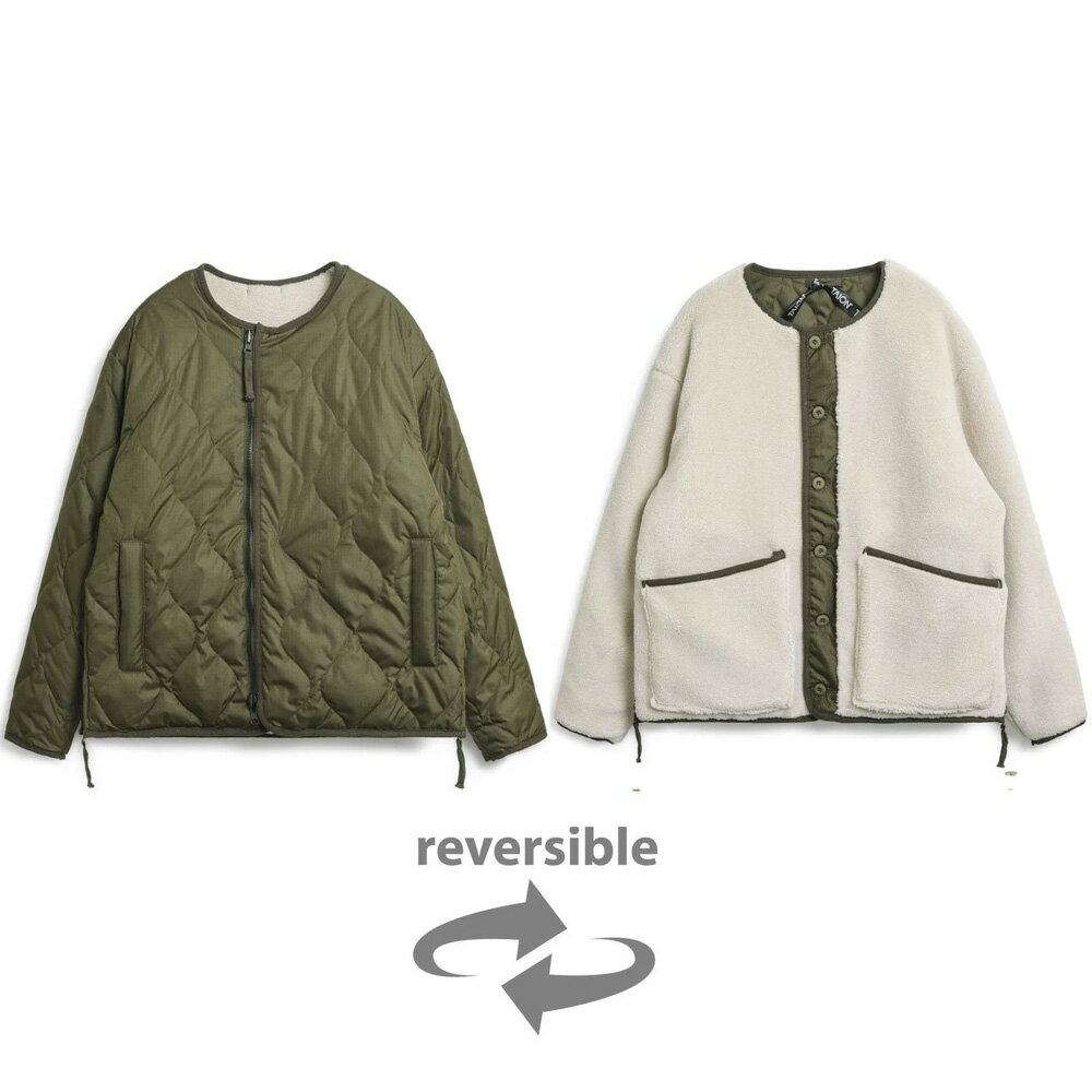 【5月10日−12日限定★クーポン配布中】タイオン TAION メンズアウター MILLITARY REVERSIBLE CREWNECK DOWNJKT TAION-R104BML-1　　フィットハウス