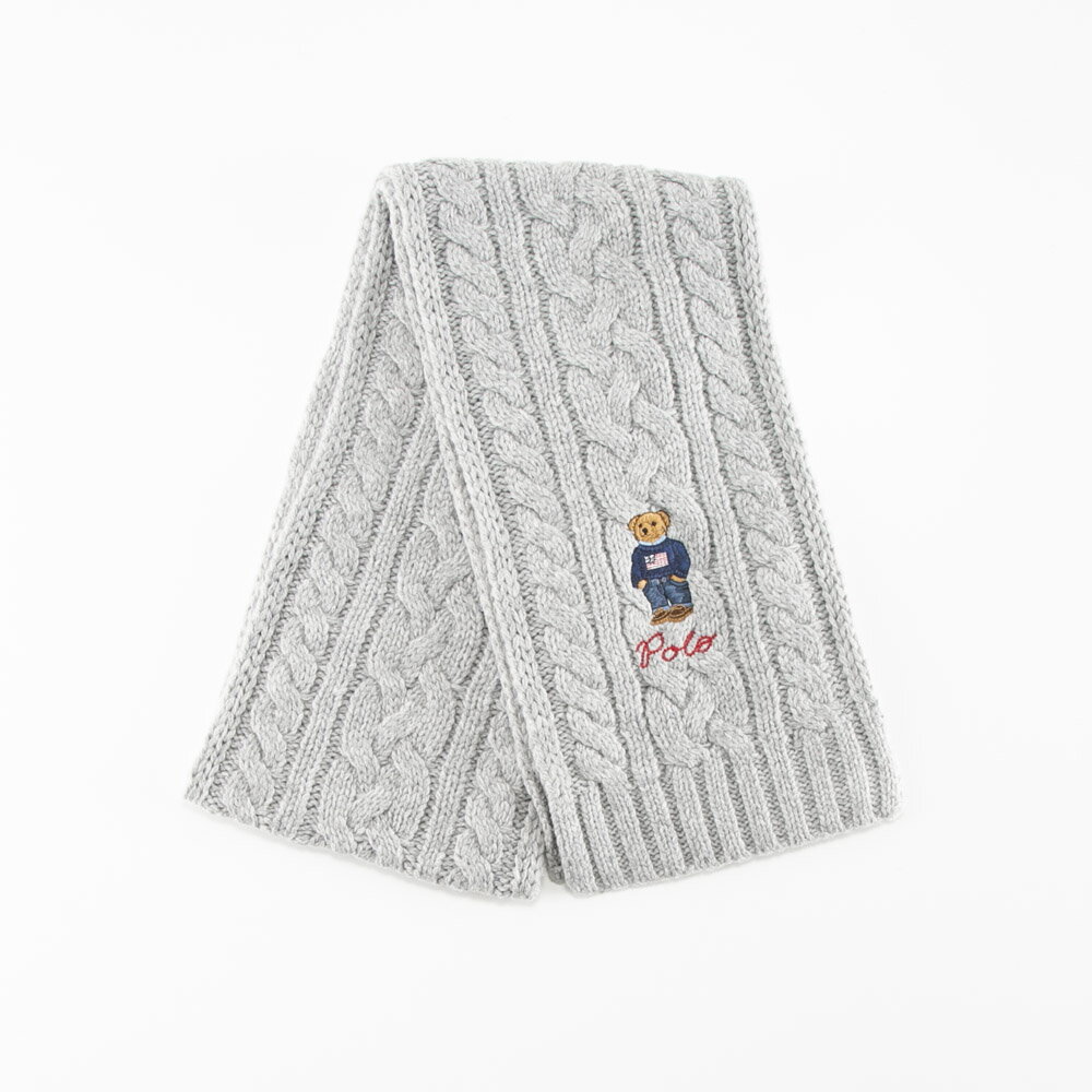 ラルフローレン マフラー（レディース） ポロラルフローレン POLO RALPH LAUREN マフラー RECYCLED CABLE BEAR SCARF PC1036　　フィットハウス