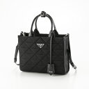 プラダ トートバッグ（レディース） 【5月3日−6日限定★クーポン配布中】プラダ PRADA TRIANGOLO JACQUARD トライアングル ジャガード トートバッグ 1BA354 2CNY OOM　 　フィットハウス