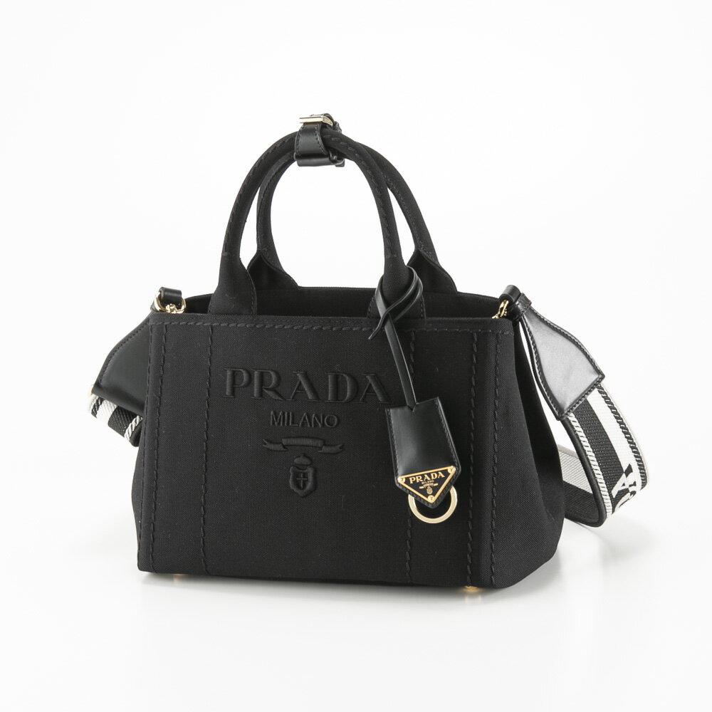 【5月18日−20日限定★クーポン配布中】プラダ PRADA CANAPA RICAMO エンボスロゴトートバッグ 1BG464 2CYA 3OM　　フィットハウス