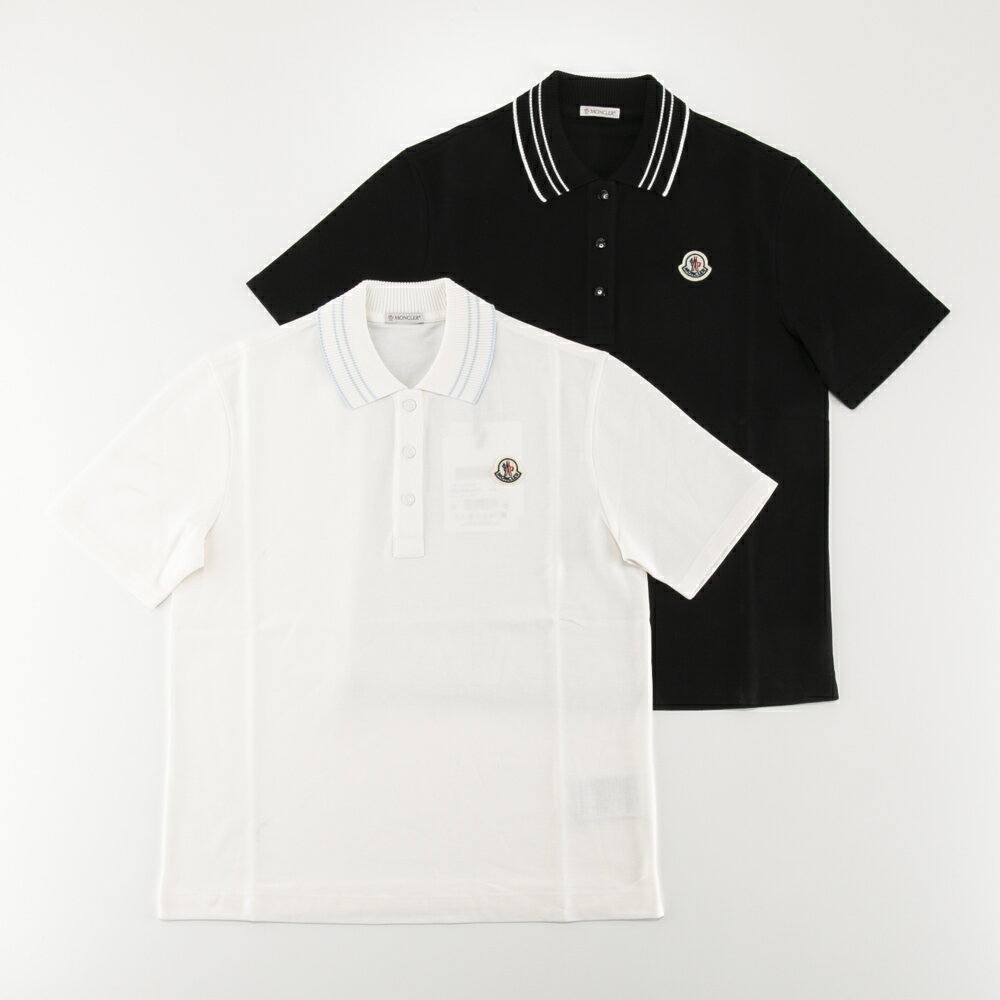 サイズXS■新品 本物■モンクレール SS POLO ポロシャツ 白 レディース MONCLER モンクレール ポロシャツ レディース 半袖 コットン