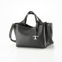 トッズ TOD'S ハンド・トートバッグ Tタイムレス メタルペンダント ミニ XBWAPAFL100-QRI フィットハウス
