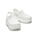 クロックス CROCS レディースサンダル MEGA CRASH CLOG メガ クラッシュ クロッグ (WHT) 207988‐100 フィットハウス
