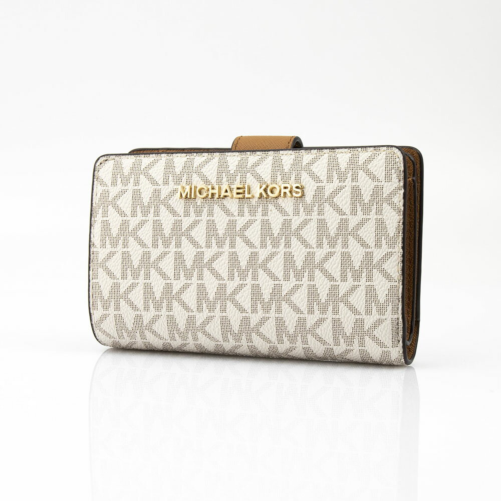 樂天商城 - 【5のつく日限定★10％クーポン★】マイケルコース MICHAEL KORS PVCシグネチャーL字折り財布 35F8GTVF2B　　フィットハウス
