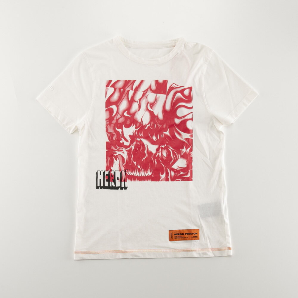 樂天商城 - 【5のつく日限定★10％クーポン★】【お買い物マラソン期間中ポイント10倍】ヘロンプレストン HERON PRESTON メンズトップス グラフィックプリントTシャツ HMAA011 914020 01　 　フィットハウス