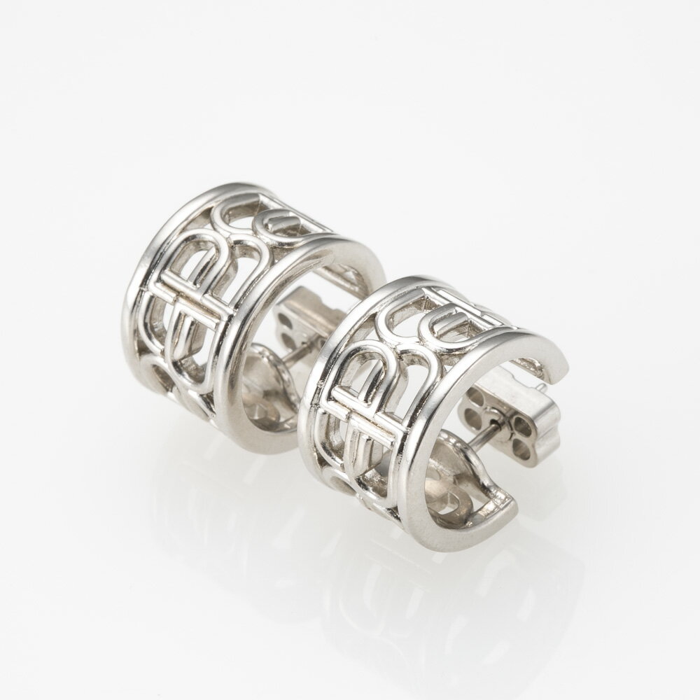 【ワンダフルデー限定★10%クーポン★】バレンシアガ BALENCIAGA ピアス BB HOOP 674537-TZ99S-0668 フィットハウス