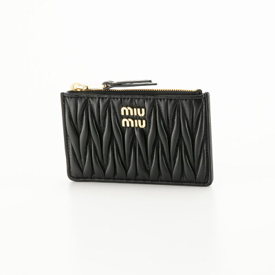 【5月10日-5月11日限定★クーポン配布中】ミュウミュウ miumiu コインケース・小銭入れ MATELASSE マトラッセ ポーチウォレット フラグメントケース 5MB06M 2FPP フィットハウス
