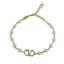 【6月28日-7月1日限定★クーポン配布中】ヴァレンティノ VALENTINO Vロゴ シグネチャー パールビーズ ブレスレット 5W2J0G16UXM/23R フィットハウス