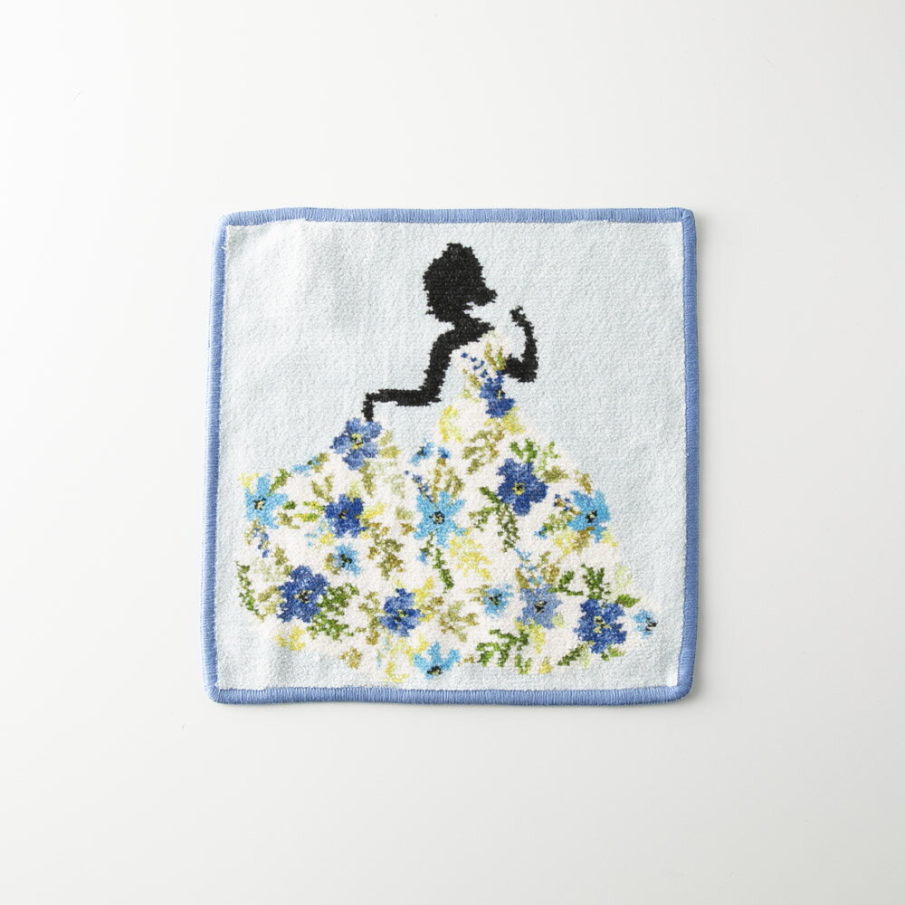Rakuten - 【お買い物マラソン期間中ポイント10倍】フェイラー FEILER ハンカチ MISS FLOWER BLUE ミス フラワー ブルー 289772　　フィットハウス
