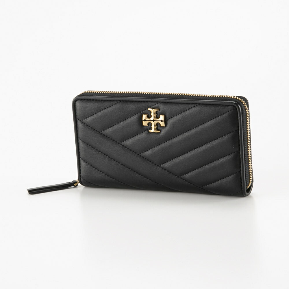 トリーバーチ TORY BURCH KIRA CHEVRON QUILT レザ−ラウンド長財布 90348　　フィットハウス