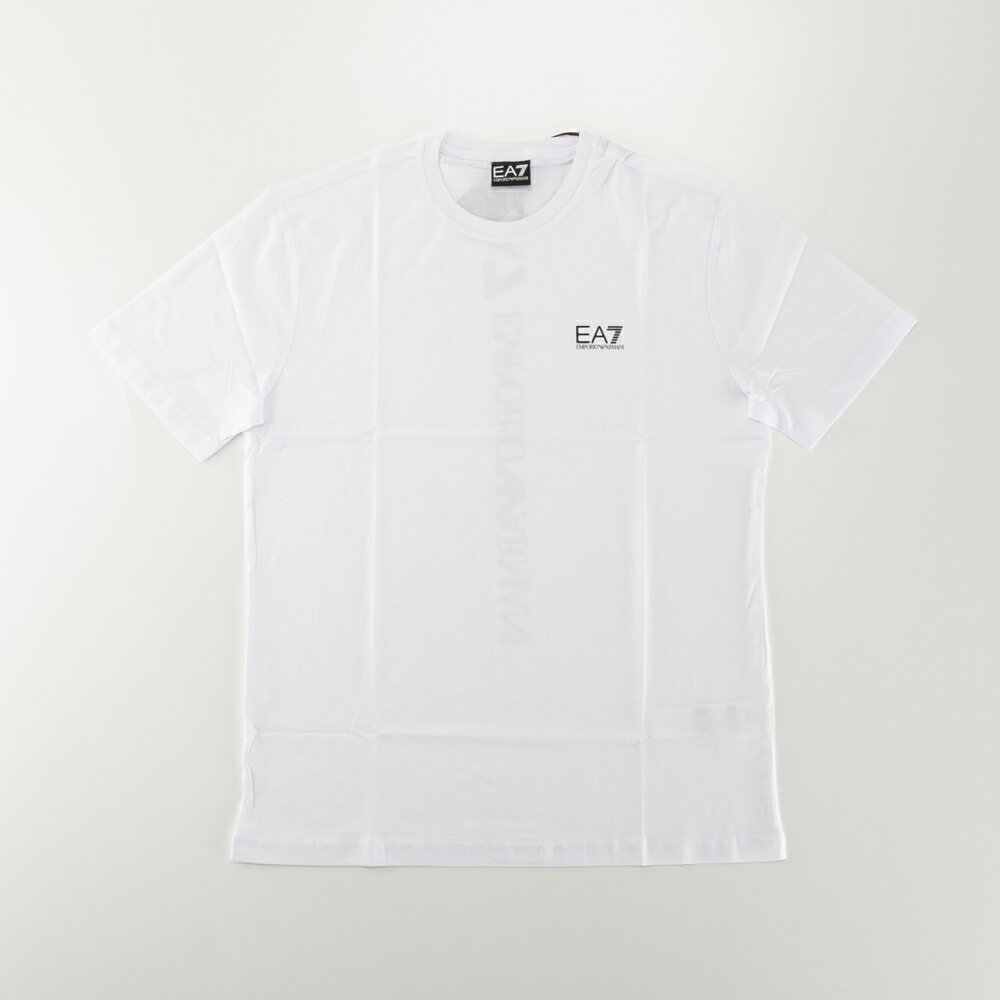 Rakuten - イーエーセブン EA7 メンズトップス 背中縦ロゴ丸首Tシャツ 7M000567/AF10375　　フィットハウス