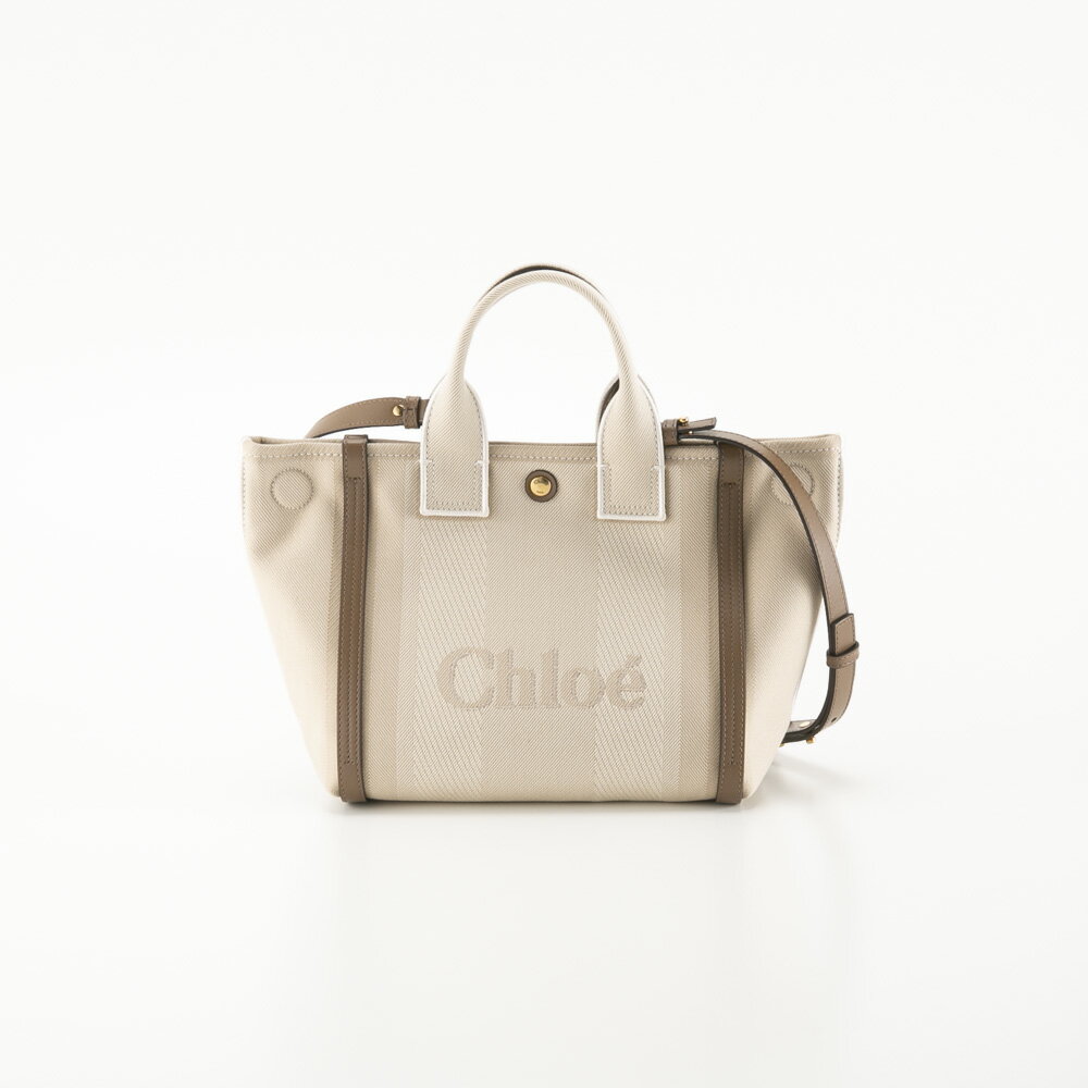 【ワンダフルデー限定★10％クーポン★】クロエ chloe CARRY スモール キャンバストートバッグ 25SS911 O65 フィットハウス