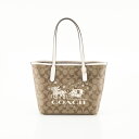 コーチ COACH ミニ シティ トートバッグ シグネチャー キャンバス ホース アンド スレイ CM183 フィットハウス