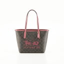 コーチ COACH ミニ シティ トートバッグ シグネチャー キャンバス ホース アンド スレイ CM183 フィットハウス