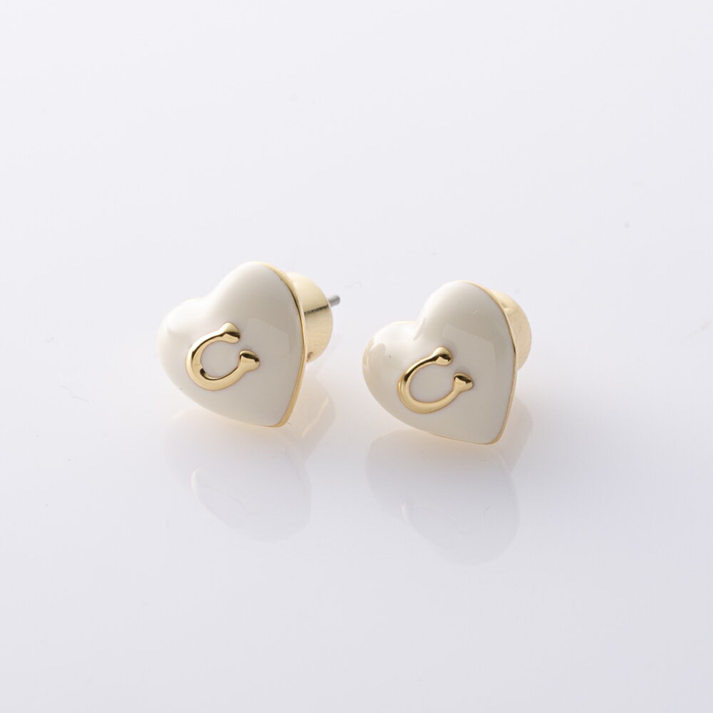 【ワンダフルデー限定★10%クーポン★】コーチ COACH ピアス RESIN HEART C STUD EARRING 37422706 GLD100 フィ...