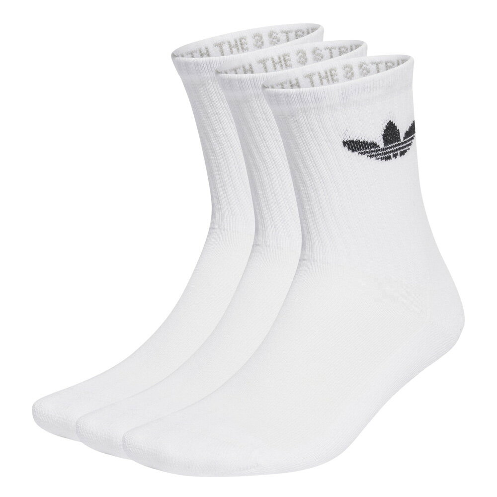 【お買い物マラソン期間中ポイント10倍】アディダスオリジナルス adidas originals 靴下 トレフォイル クッション クルーソックス 3足組 IJ5616　 　フィットハウス