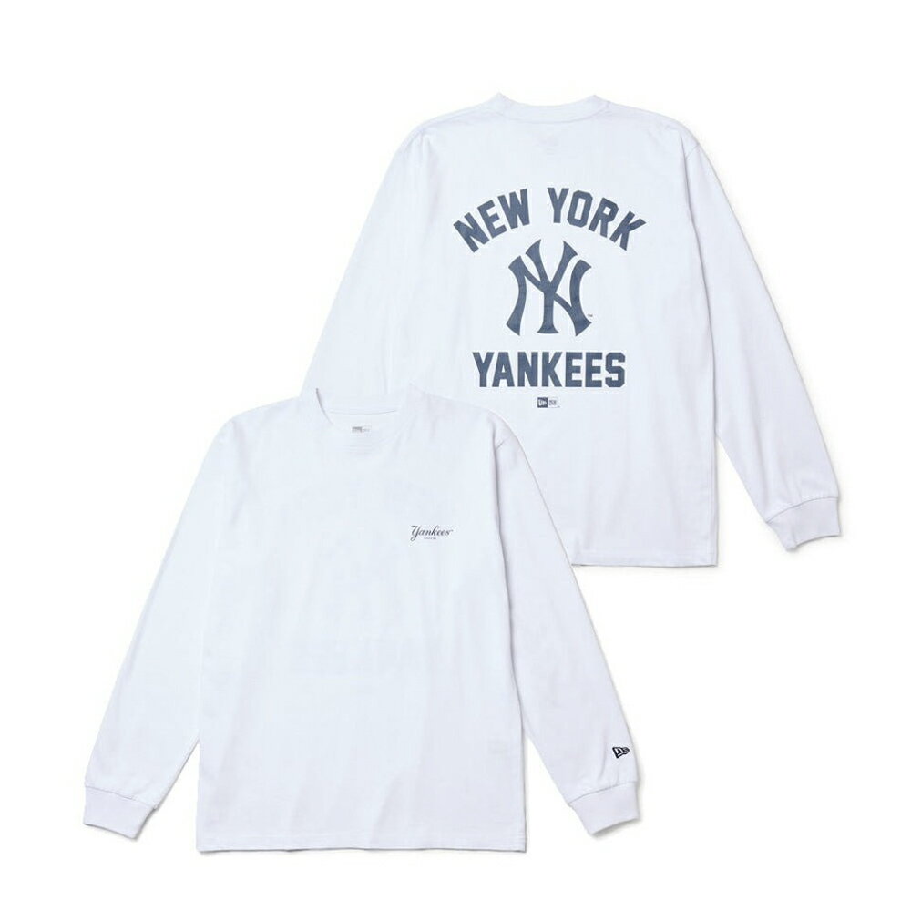 Rakuten - 【5のつく日限定★10％クーポン★】【お買い物マラソン期間中ポイント10倍】ニューエラ NEW ERA メンズトップス 長袖 コットン Tシャツ ニューヨーク・ヤンキース レギュラーフィット 14682708　　フィットハウス