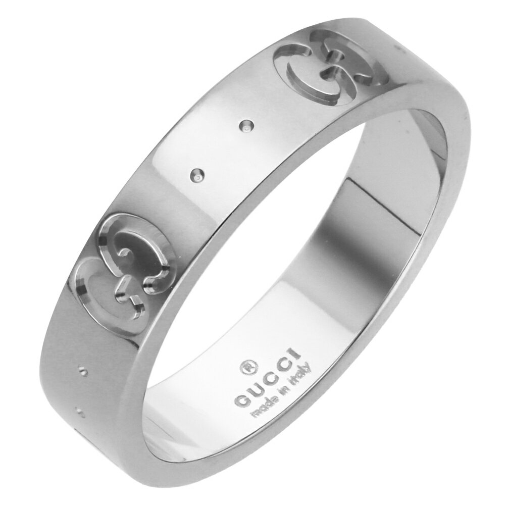 Rakuten - グッチ GUCCI アイコンリング ホワイトゴールド 18K スリム 660070/J8502/9000　　フィットハウス