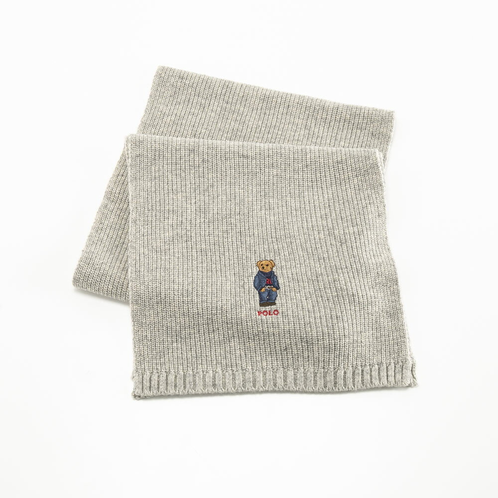 Rakuten - ポロラルフローレン POLO RALPH LAUREN マフラー SOLID DENIM BEAR SCARF PC1464　　フィットハウス