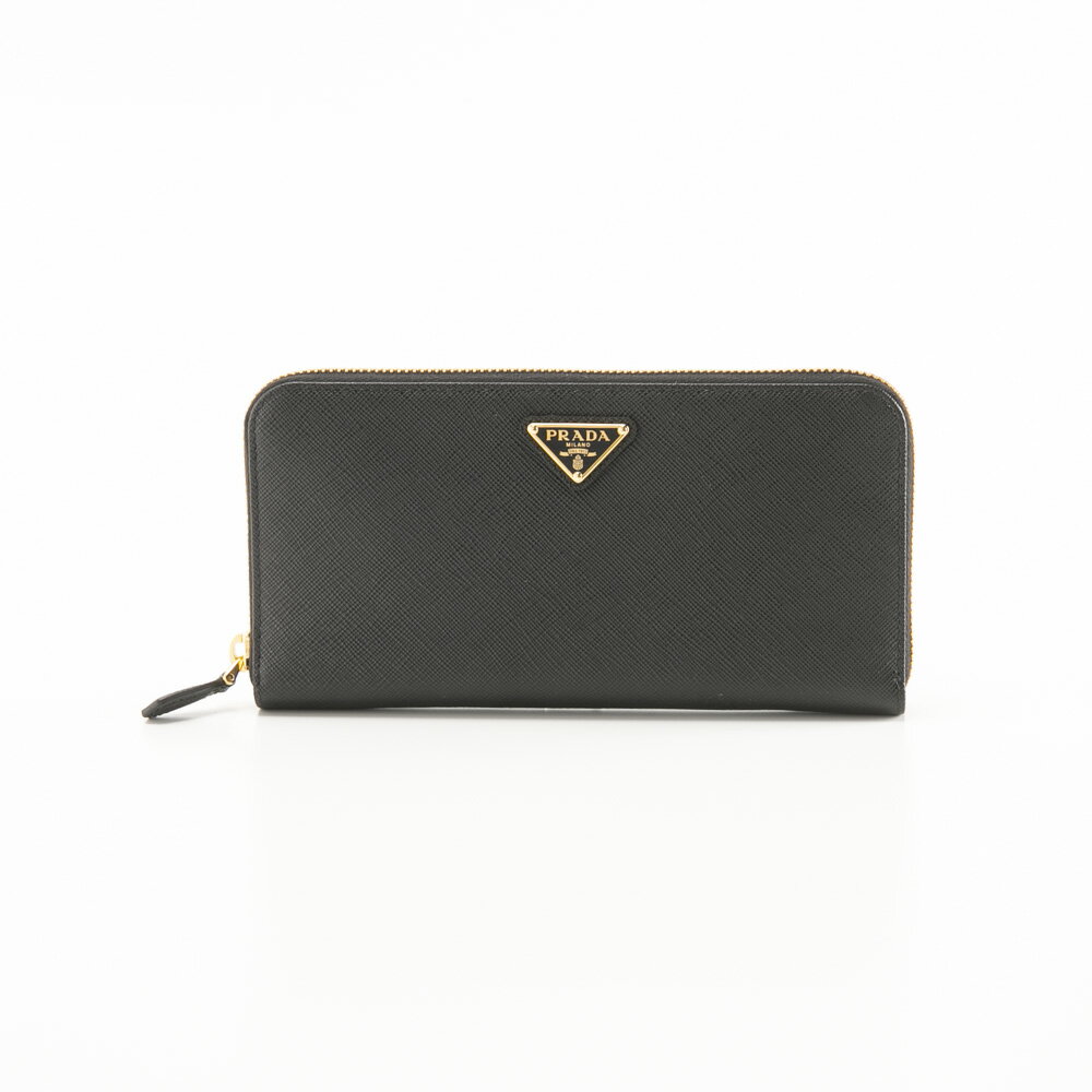 【1月1日-5日限定★お年玉10％クーポン★】プラダ PRADA 長財布 SAFFIANO TRIANGOLO ラウンド長財布 1ML506 QHH　 　フィットハウス
