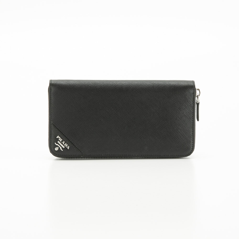 樂天商城 - 【ワンダフルデー限定★10％クーポン★】プラダ PRADA ラウンド長財布 SAF.METALメンズラウンド長/NERO 2ML317-QME　 　フィットハウス