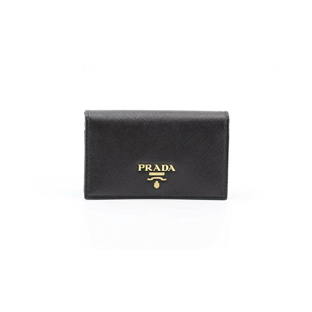 プラダ 名刺入れ 【5月18日−20日限定★クーポン配布中】プラダ PRADA カードケース・名刺入れ SAF METAL ORO/NERO 1MC122-QWA　　フィットハウス