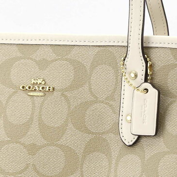 COACH OUTLET コーチアウトレット シグネミニシティジップトップトート F29500/IMAA8/82 ダークブラウン ギフトラッピング無料