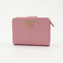 プラダ 革財布 レディース PRADA プラダ 折財布 SAFFIANO METAL 1ML018-QWAダイ/PETALO ピンク　　フィットハウス