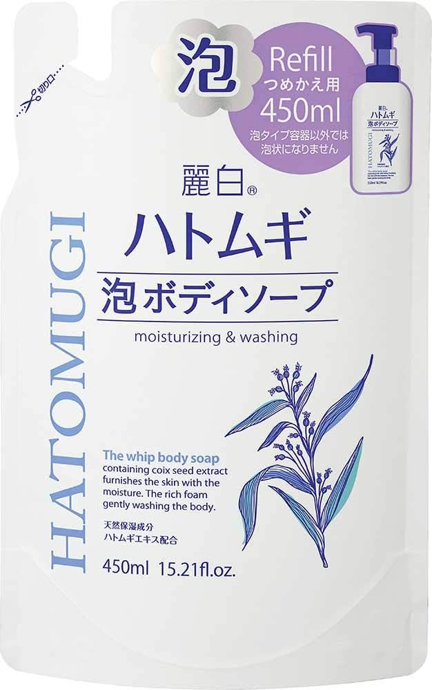 【熊野油脂】麗白 ハトムギ ボディソープ 詰替 450ml