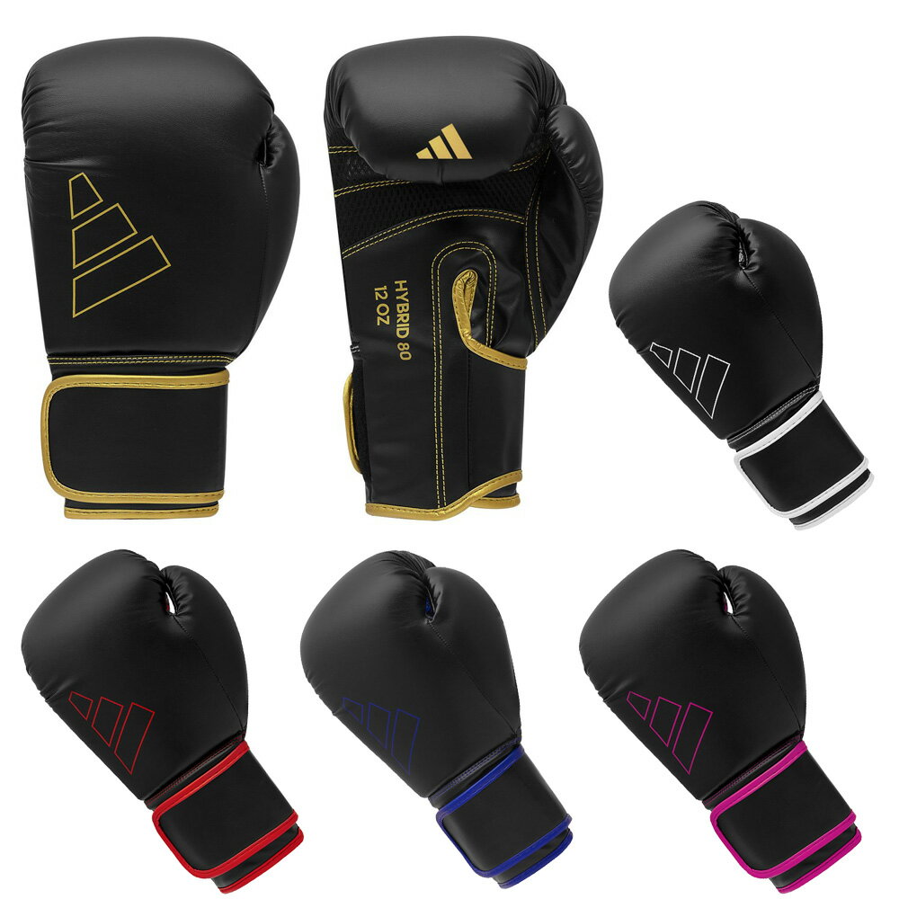 ◆格闘技キャンペーン◆ アディダス ハイブリッド80 FLX 3.0 ボクシンググローブ（8・10・12・14・16オンス） [adidas martial arts] 合皮 マジックテープ 新デザイン