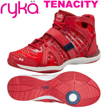 [RYKA]ライカフィットネス TENACITY 〔レッド/ペイズリー柄〕 E1269B-M601（22.0〜28.0cm/レディース/メンズ）＜テナシティー＞【ダンスシューズ】【19FW09】【正規品】/送料無料