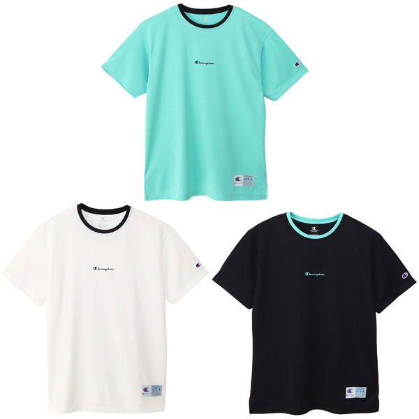 ショートスリーブ バスケ Tシャツ [Champion チャンピオン] (M・L・XLサイズ)【25SS03】ユニセックス バスケ 半袖シャツ 抗菌 防臭 吸汗速乾 スポーツ バスケットボール 練習 部活 トレーニング