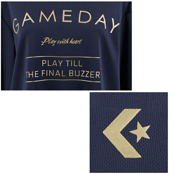 ロングスリーブ Tシャツ（レディース/M〜Lサイズ）【20FW11】[CONVERSE コンバース] 女子 バスケウェア 部活 バスケットボール ロンT