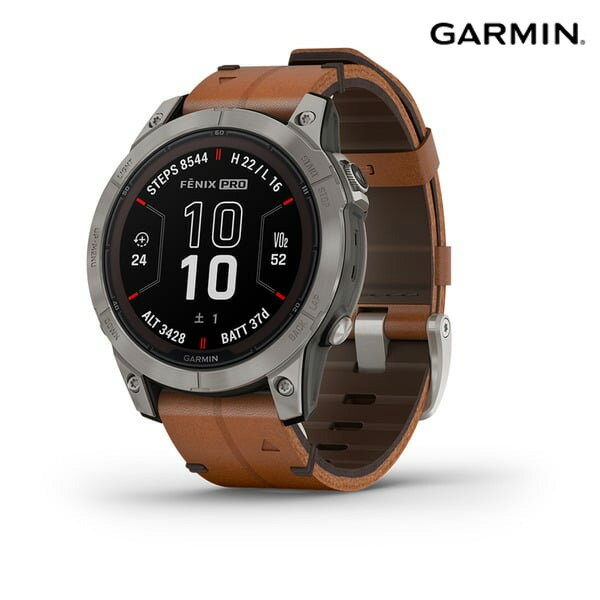 ガーミン フェニックス Garmin fenix 7Pro Sapphire DualPower 47mm Carbon Gray レザーバンド [ 正規品 ] ソーラー充電 / トレイル ランナー ウルトラマラソン タッチスクリーン ランニング トライアスロン ゴルフ サイクリング スイミング ランニングマシン