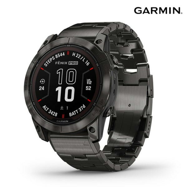 ガーミン フェニックス Garmin fenix 7XPro Sapphire DualPower 51mm Carbon Gray メタルバンド [ 正規品 ] ソーラー充電 / トレイル ランナー ウルトラマラソン タッチスクリーン ランニング トライアスロン ゴルフ サイクリング スイミング ランニングマシン