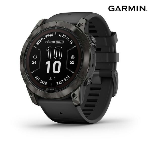 ガーミン フェニックス Garmin fenix 7XPro Sapphire DualPower 51mm Carbon Gray シリコンバンド [ 正規品 ] ソーラー充電 / トレイル ランナー ウルトラマラソン タッチスクリーン ランニング トライアスロン ゴルフ サイクリング スイミング ランニングマシン