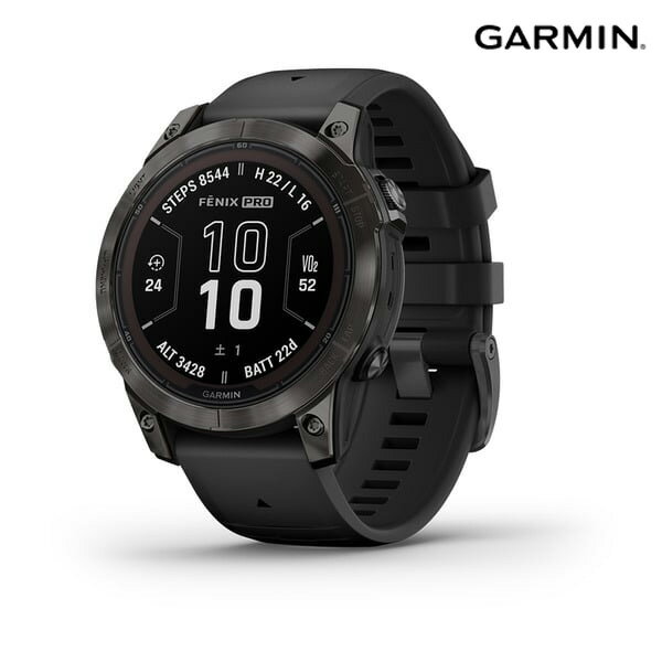 ガーミン フェニックス Garmin fenix 7Pro Sapphire DualPower 47mm Carbon Gray シリコンバンド [ 正規品 ] ソーラー充電 / トレイル ランナー ウルトラマラソン タッチスクリーン ランニング トライアスロン ゴルフ サイクリング スイミング ランニングマシン