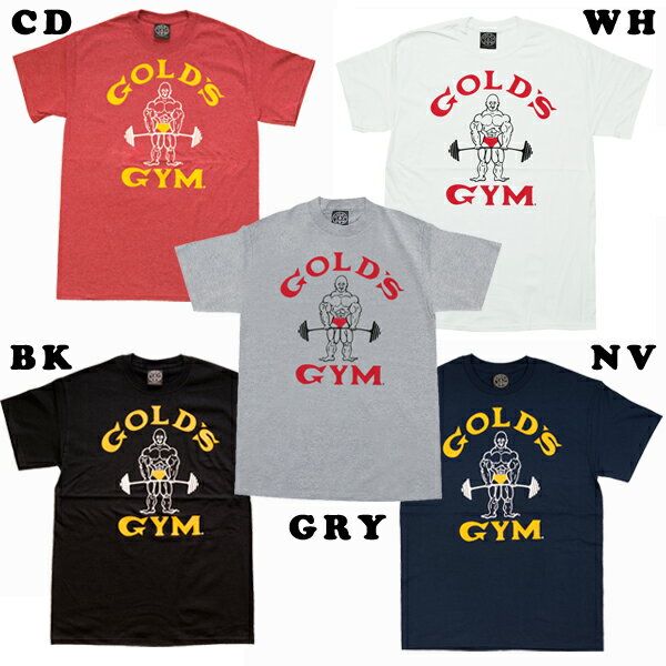 【GGウェアキャンペーン中】ベーシックTシャツ クラシックJ（M L XLサイズ） GOLD 039 S GYM_W ゴールドジムウェア フィットネス トレーニング ジムワーク 新価格 ※返品 交換不可セール商品