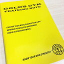 トレーニングノート [GOLD'S GYM_G ゴードジムギア] 筋トレ ジムトレ